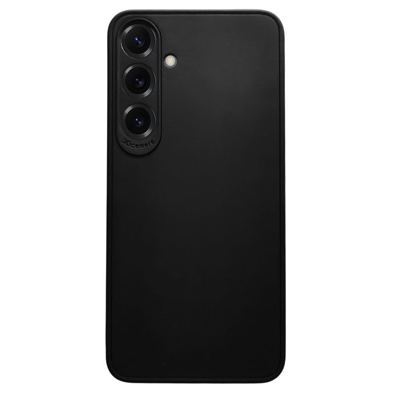 Funda negra para Samsung Galaxy S24 Plus / S25 Plus de silicona