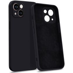 Funda de silicona suave para iPhone 13 Negro