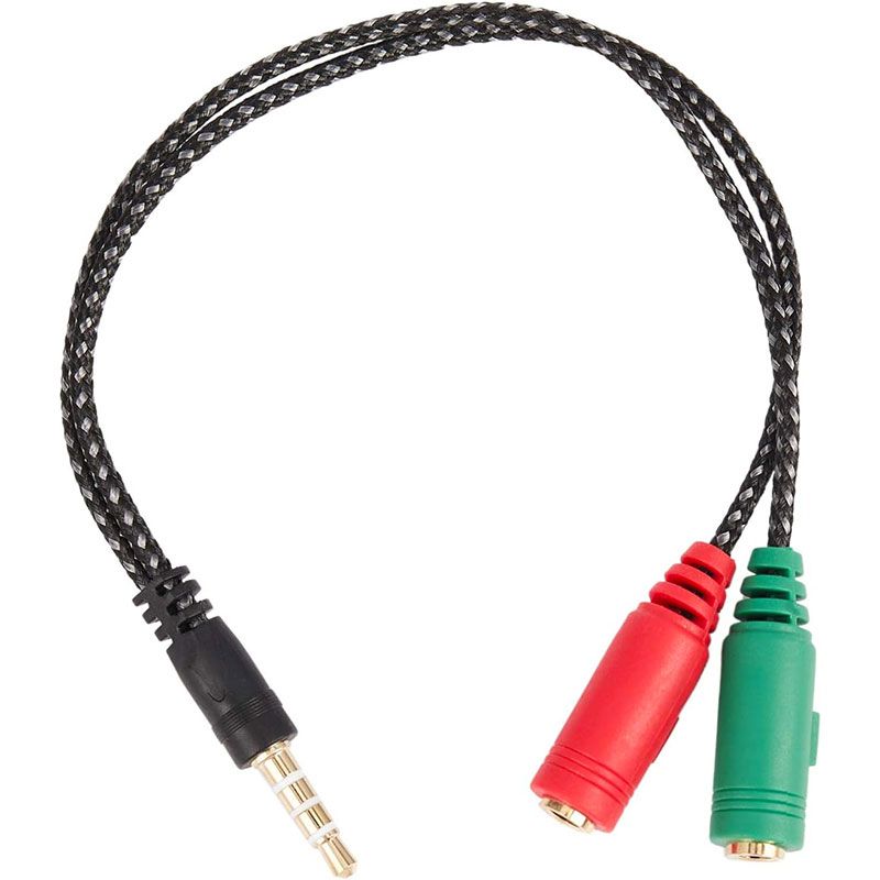 Cable Jack 3.5mm 2 hembra a 1 macho