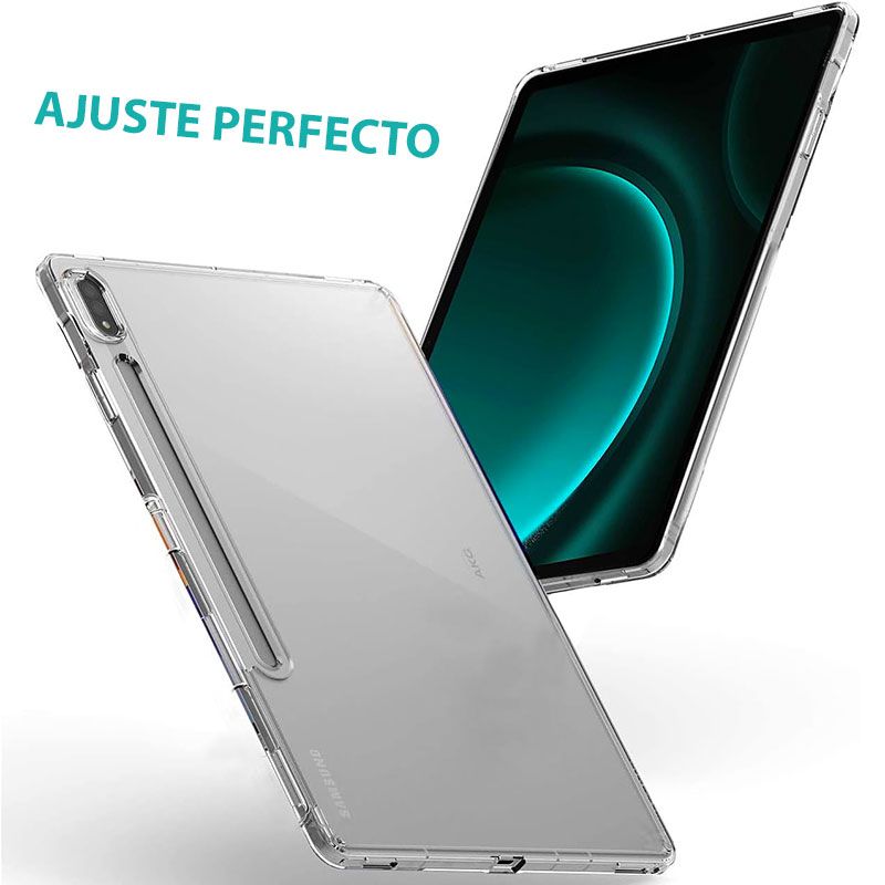 Funda transparente para Samsung Galaxy Tab S9 de silicona