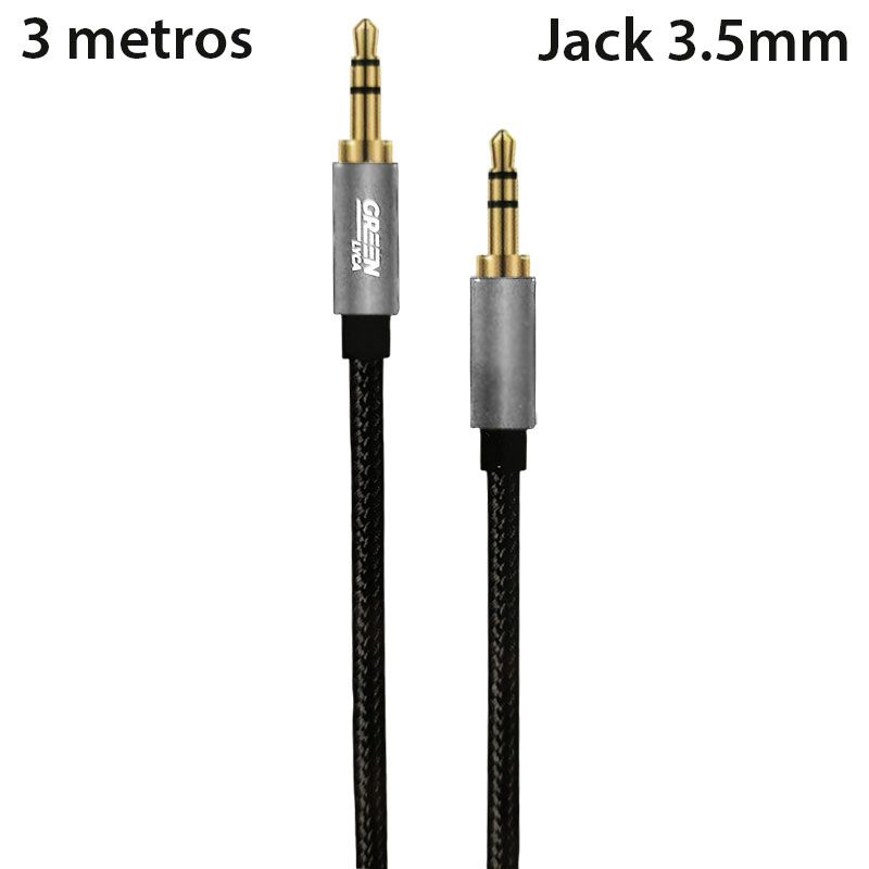 Cable Jack 3.5mm Estéreo Macho / Macho 3 metros