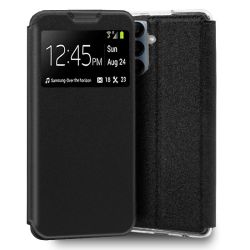 Funda con Tapa y Ventana para Samsung Galaxy S24 / S25 Negro
