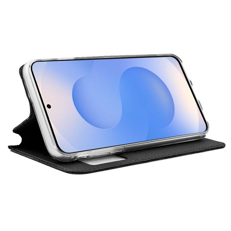 Funda con Tapa y Ventana para Samsung Galaxy S24 Plus / S25 Plus Negro