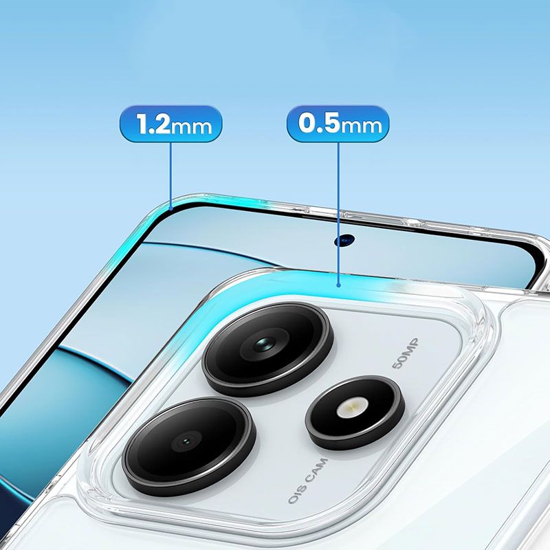 Funda transparente de silicona para Xiaomi Redmi Note 14 4G