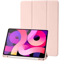 Funda tipo Smart Cover para iPad 10.2 / 10.5 con ranura para lápiz (Rosa)