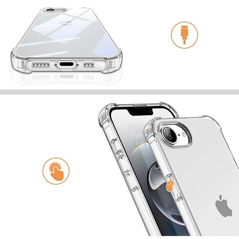 Funda con esquinas reforzadas para iPhone 16e