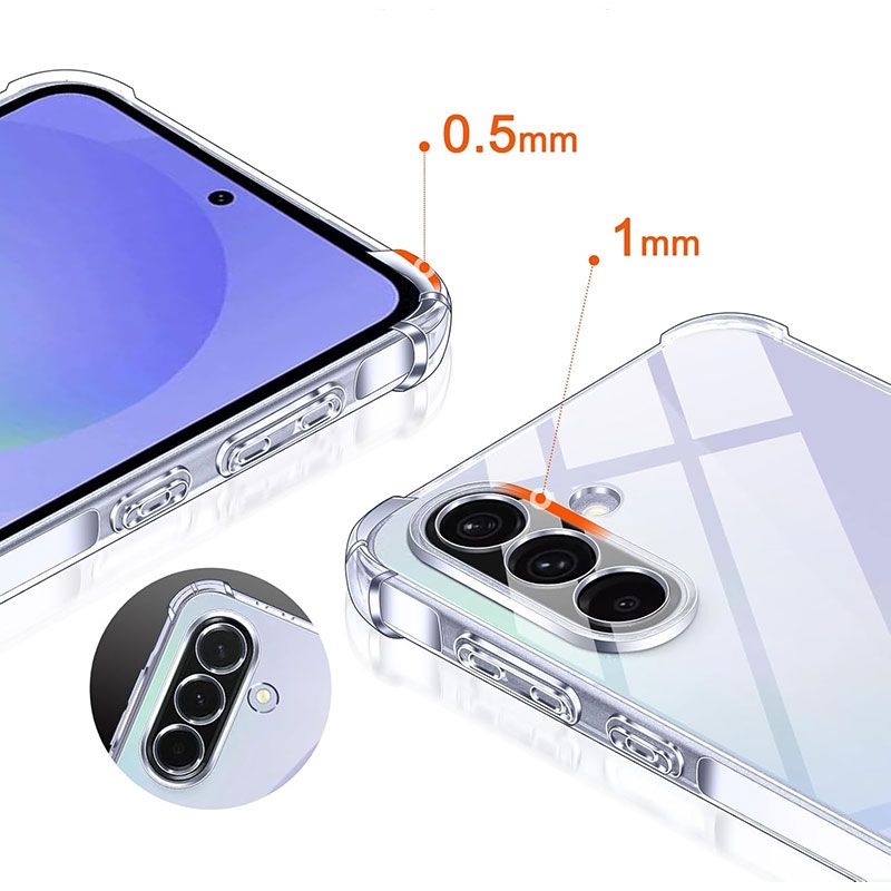 Funda con esquinas reforzadas para Samsung Galaxy S24 Plus / S25 Plus