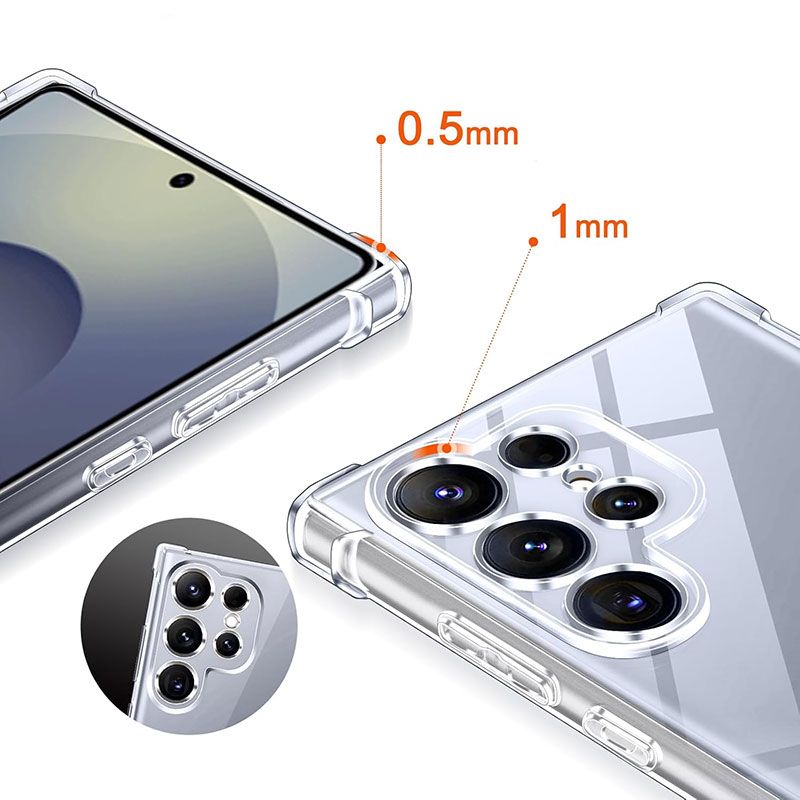 Funda con esquinas reforzadas para Samsung Galaxy S25 Ultra