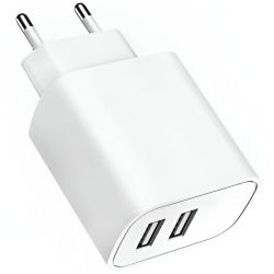 Cargador 2 USB 18W 3.1A Carga Rápida