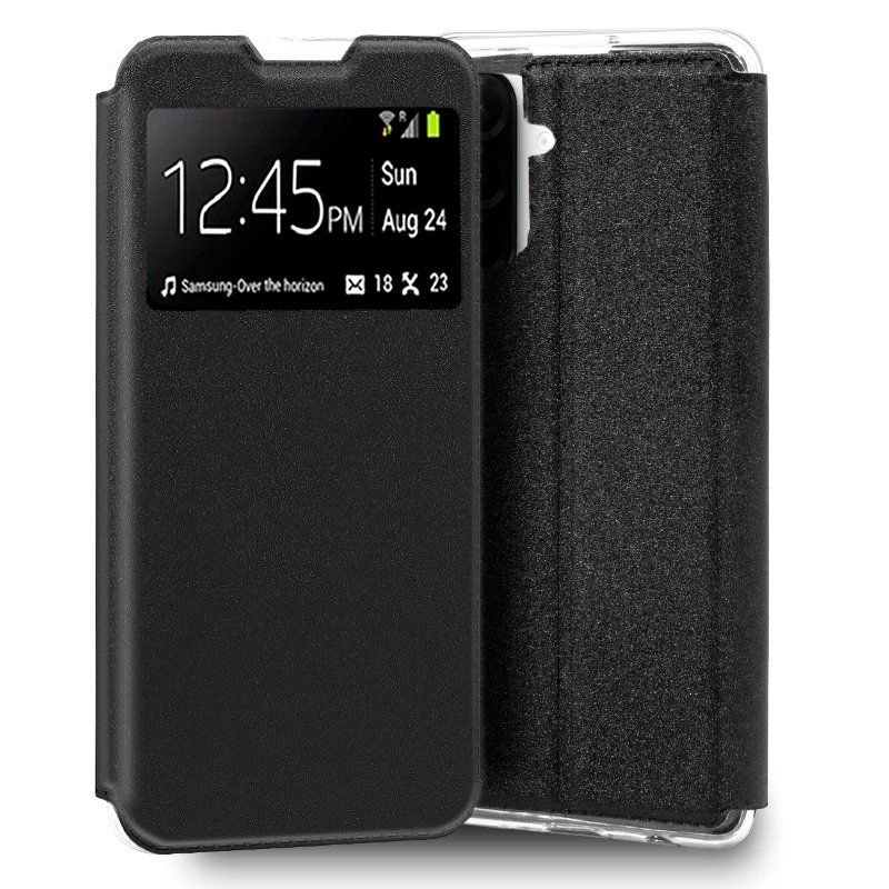 Funda con Tapa y Ventana para Samsung Galaxy A36 5G negro