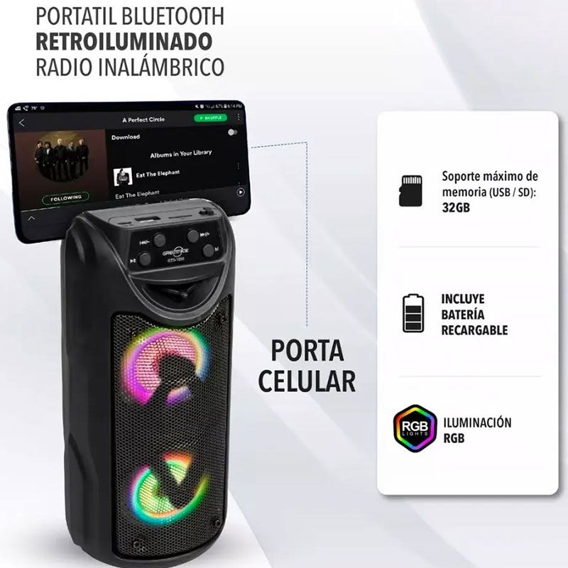 Altavoz Bluetooth TWS GreatNice GTS-1558 