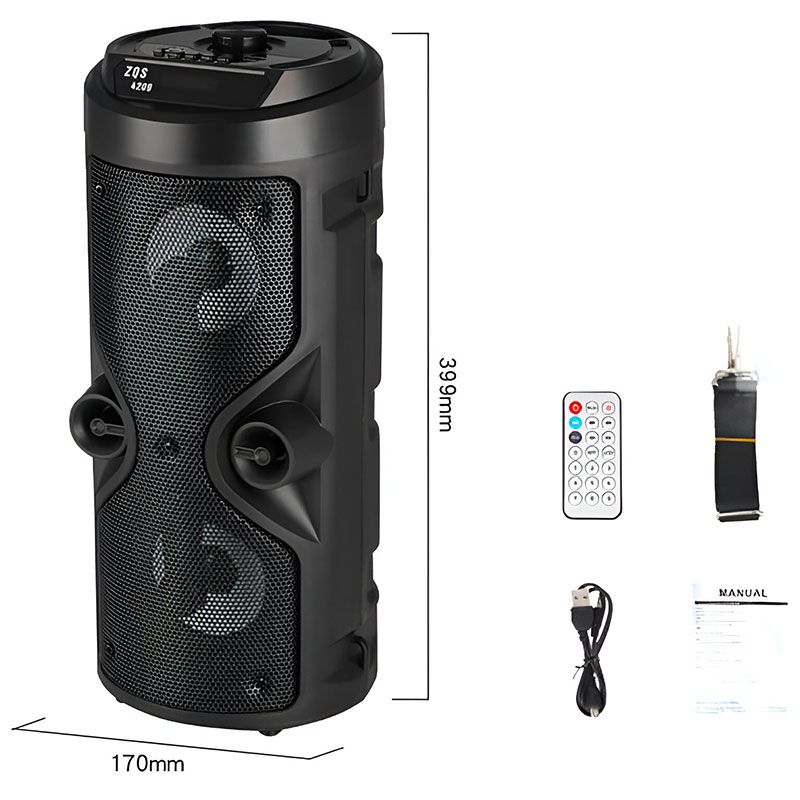 Altavoz Bluetooth ZQS-4209 de Torre con Radio FM y USB