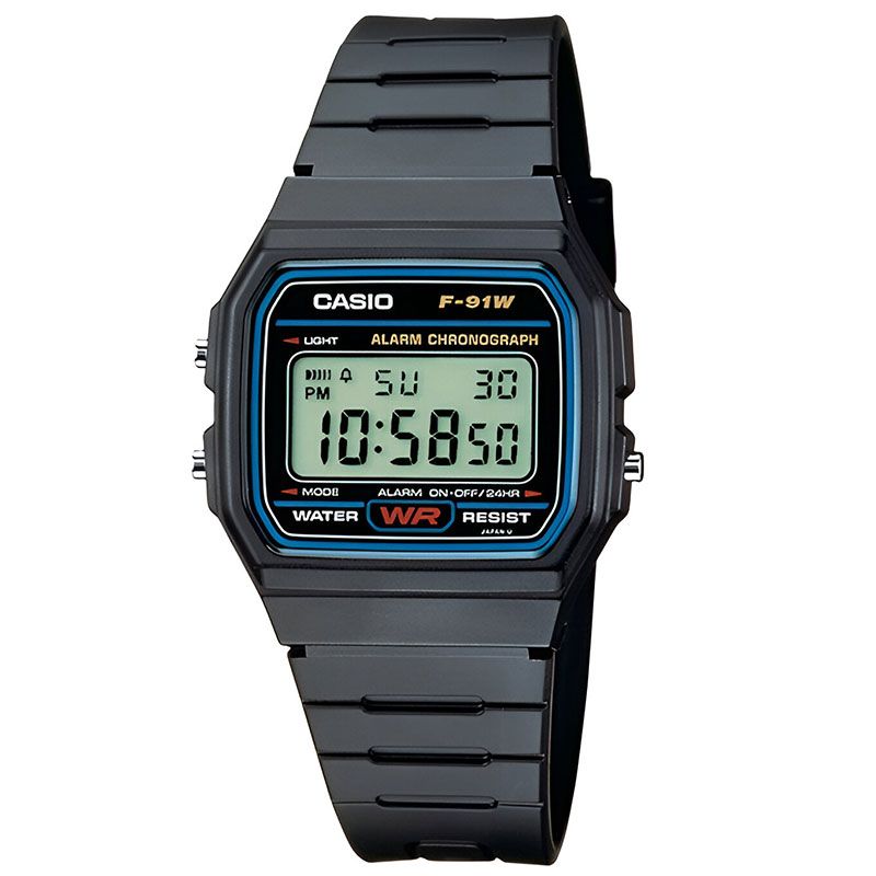 Reloj Casio F91 Digital Unisex con luz