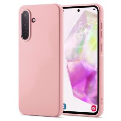 Funda de silicona suave para Samsung Galaxy A36 5G Rosa