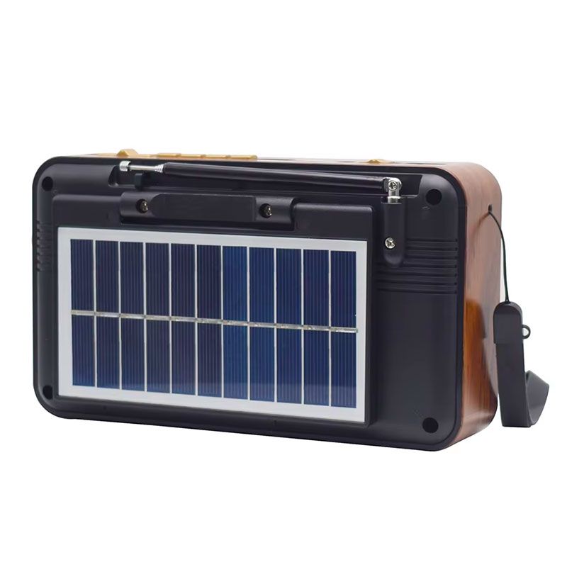 Radio Solar FM/AM/SW con linterna y Bluetooth