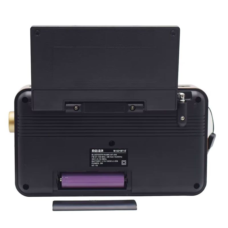 Radio Solar FM/AM/SW con linterna y Bluetooth