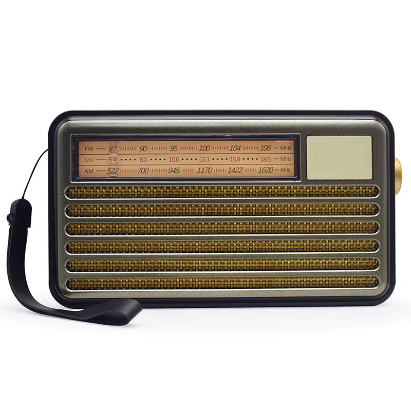 Radio Solar FM/AM/SW con linterna y Bluetooth