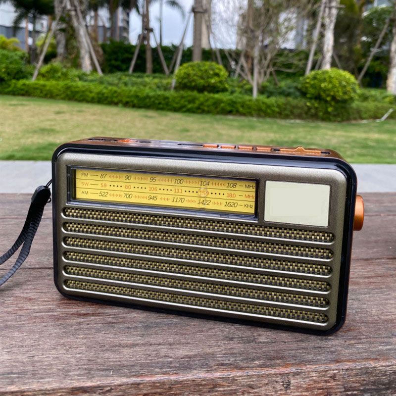 Radio Solar FM/AM/SW con linterna y Bluetooth