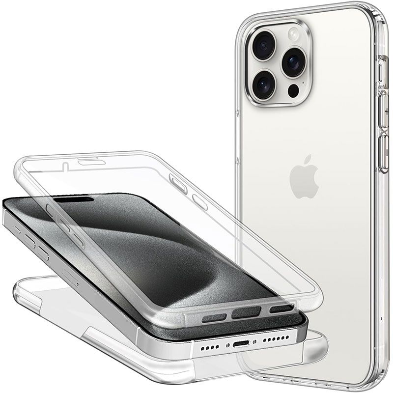 Funda Doble Cara Completa 360 para iPhone 15 Pro Max