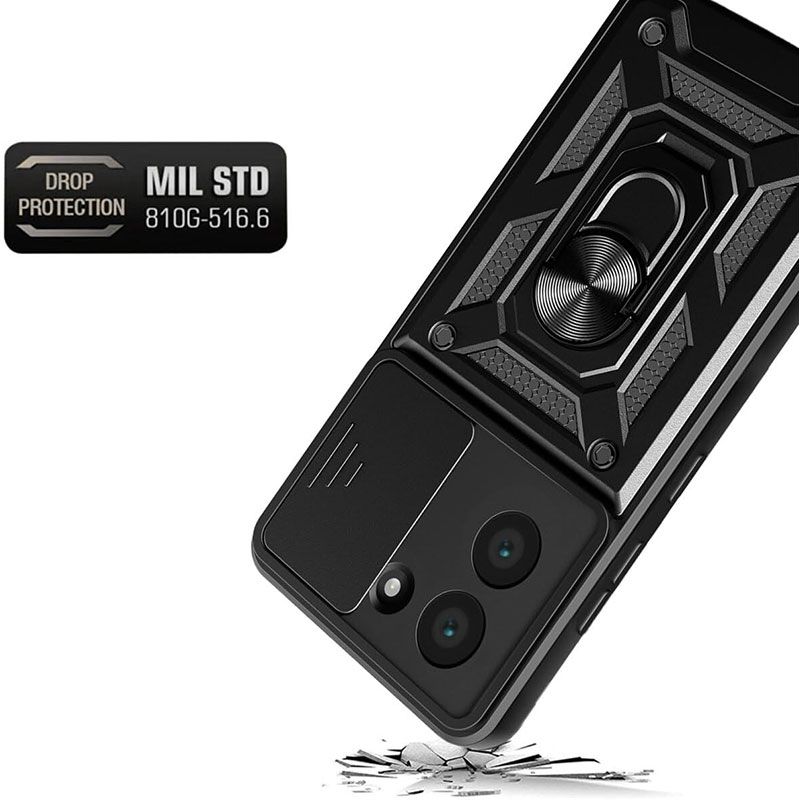 Funda Slide Armor con anillo para Xiaomi Redmi A5