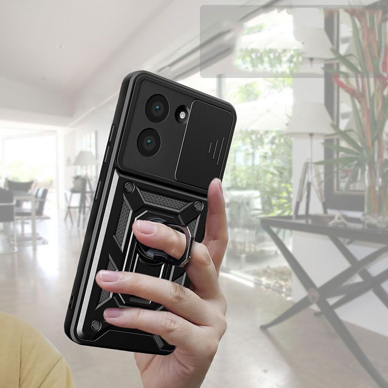 Funda Slide Armor con anillo para Xiaomi Redmi A5