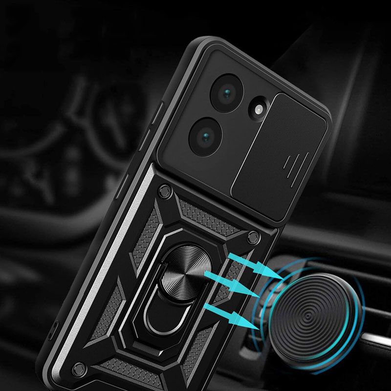 Funda Slide Armor con anillo para Xiaomi Redmi A5