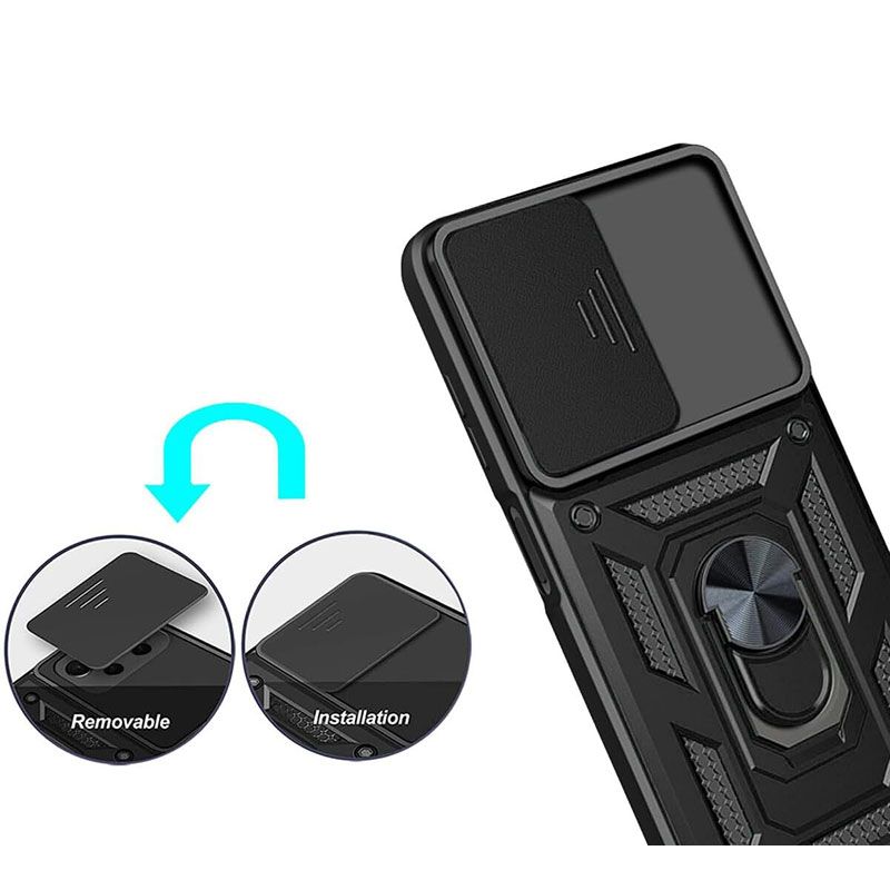 Funda Slide Armor con anillo para Xiaomi Redmi A5
