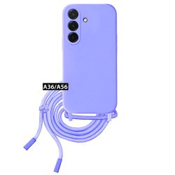 Funda con cordón Lila para Samsung Galaxy A36 / A56 5G