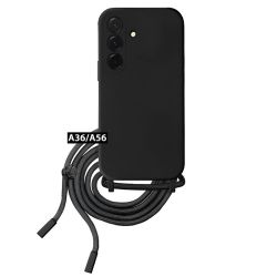 Funda con cordón Negro para Samsung Galaxy A36 / A56 5G