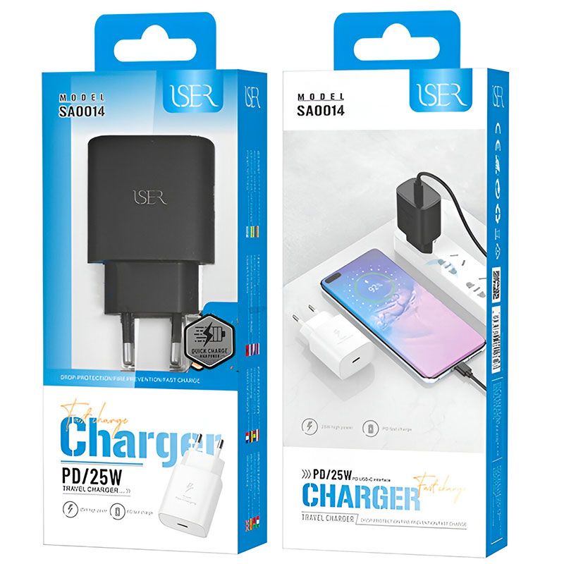 Cargador Usb C PD 25W Carga rápida