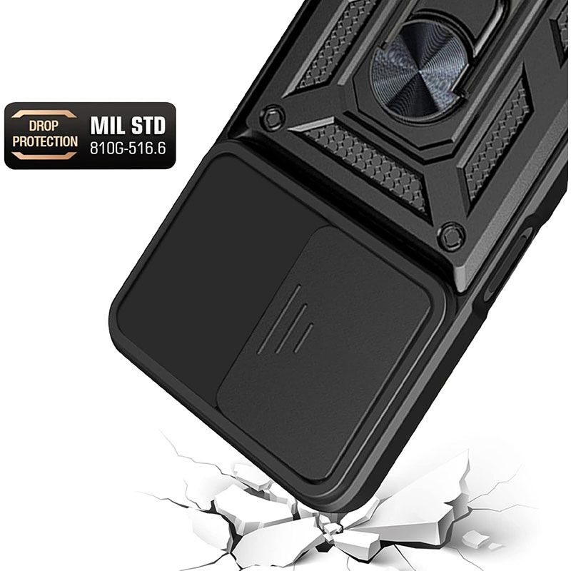 Funda Slide Armor con anillo para Samsung Galaxy A13 5G / A04S