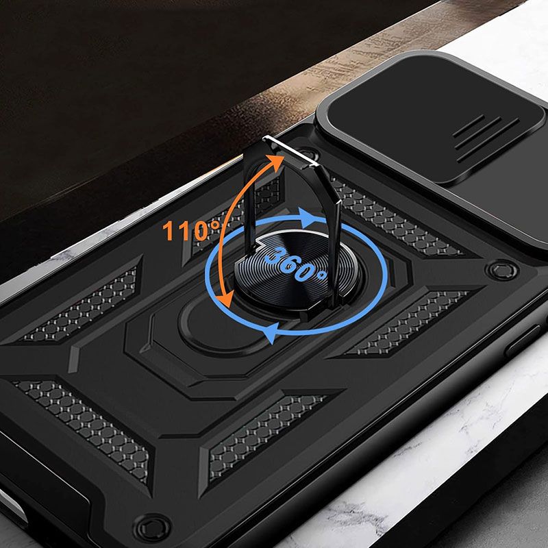 Funda Slide Armor con anillo para Samsung Galaxy A13 5G / A04S