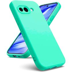 Funda Verde Menta de silicona suave para Google Pixel 9a