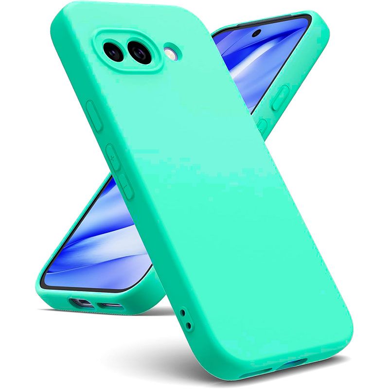 Funda Verde Menta de silicona suave para Google Pixel 9a