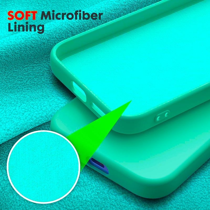 Funda Verde Menta de silicona suave para Google Pixel 9a