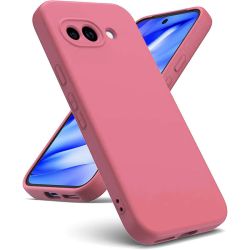 Funda Rosa de silicona suave para Google Pixel 9a
