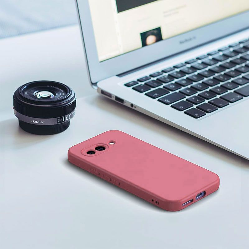 Funda Rosa de silicona suave para Google Pixel 9a