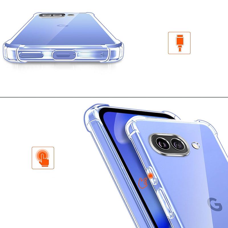 Funda con esquinas reforzadas para Google Pixel 9a