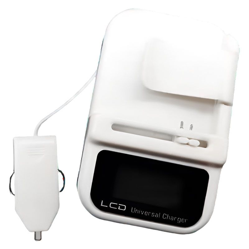 Cargador de batería universal con Pantalla LCD y USB