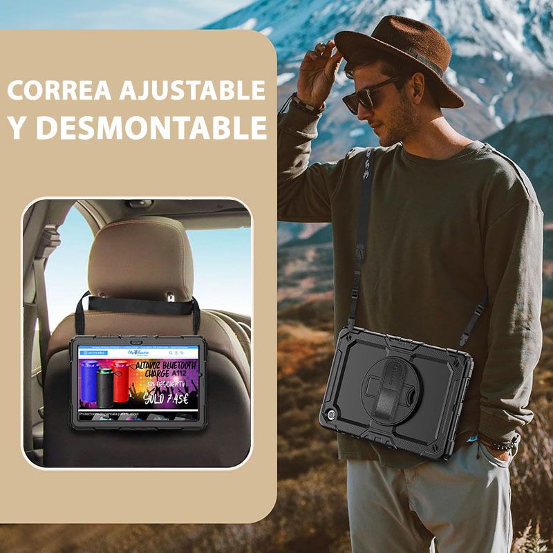 Funda Full Body con asa y protector - Samsung Galaxy Tab A9 Plus