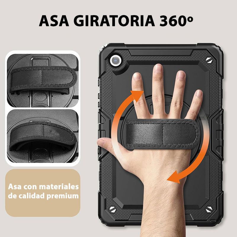 Funda Full Body con asa y protector - Samsung Galaxy Tab A9 Plus