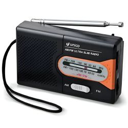 Radio portátil AM / FM UNICO FM2065 Color Negro