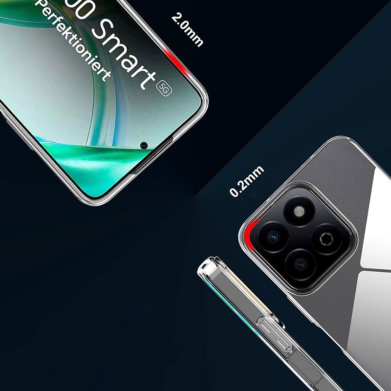 Funda transparente para Honor 200 Smart de silicona