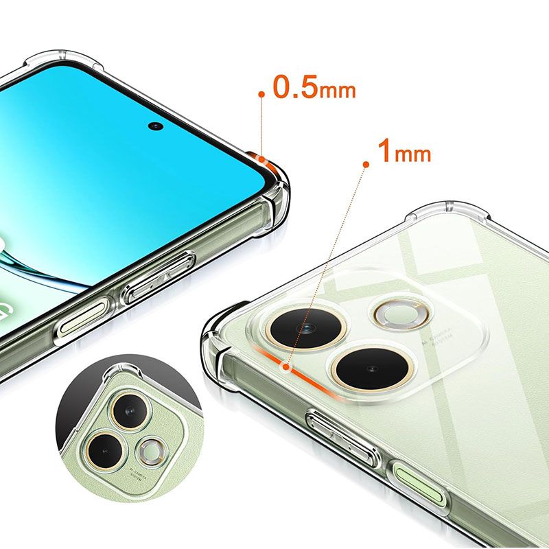 Funda con esquinas reforzadas para Oppo A5 Pro / 5G