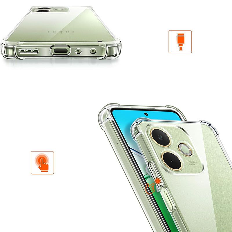 Funda con esquinas reforzadas para Oppo A5 Pro / 5G