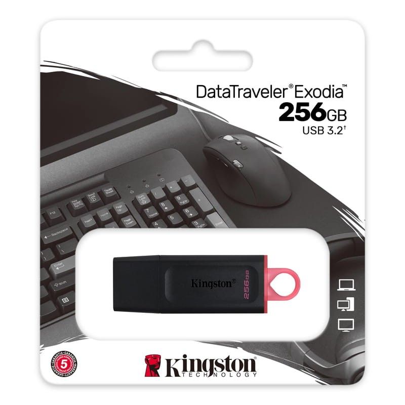 Pendrive Kingston 256GB DataTraveler Exodia USB 3.2