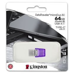 Pendrive Kingston DataTraveler microDuo 3C 64GB USB 3.2 USB C OTG