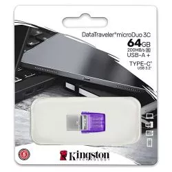 Pendrive Kingston DataTraveler microDuo 3C 64GB USB 3.2 USB C OTG