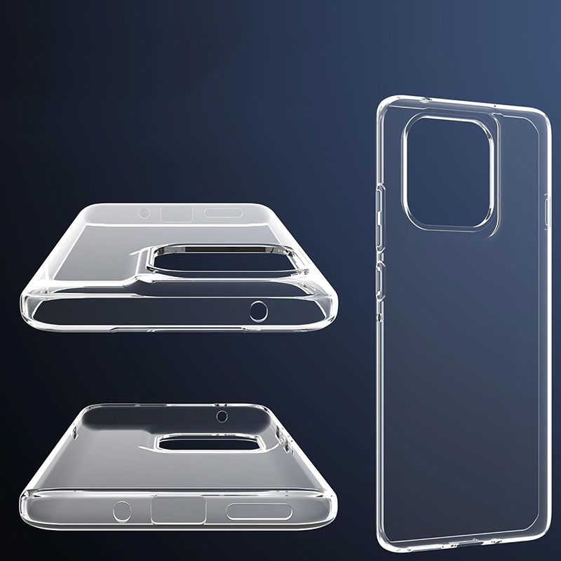 Funda transparente para Motorola Moto Edge 60 Pro 5G de silicona
