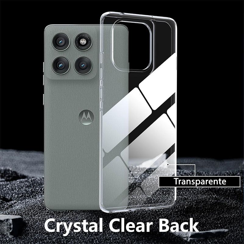 Funda transparente para Motorola Moto Edge 60 Pro 5G de silicona